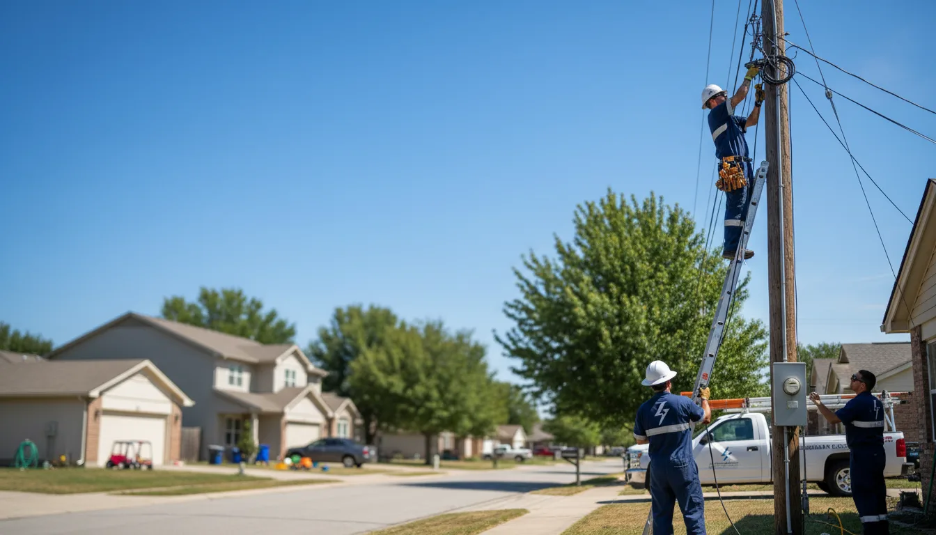 Residential electrician providing installation services in Lemont, PA